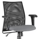 Ver imagem 2 de Cadeira de Escritório Giratória Executiva Ergonômica Liss Couro Sintético Cinza - Lyam Decor