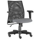 Ver imagem 1 de Cadeira de Escritório Giratória Executiva Ergonômica Liss Couro Sintético Cinza - Lyam Decor