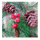 Ver imagem 3 de Festão Natalino Luxo Decorado com Pinhas e Berry Natal 180cm