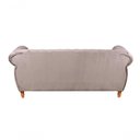 Ver imagem 4 de Sofá Nobreza 3 Lugares Fixo 203cm Caramelo Veludo Bella Decor