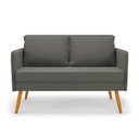 Ver mais imagens de Namoradeira 02 Lugares Mari Suede Grafite Castanho