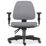 Cadeira de Escritório Giratória Executiva Ergonômica Sky Couro Sintético Cinza - Lyam Decor - 1
