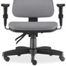 Cadeira de Escritório Giratória Executiva Ergonômica Sky Couro Sintético Cinza - Lyam Decor - 2