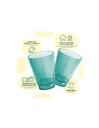 Ver imagem 2 de Kit 10 Copos Plasticos 300 Ml Reutilizável Verde