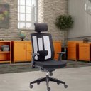 Ver imagem 3 de Cadeira de Escritório Giratória Presidente Executiva Song Preto - Lyam Decor