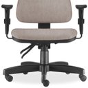 Ver imagem 4 de Kit 2 Cadeiras de Escritório Giratória Executiva Ergonômica Sky Linho Bege - Lyam Decor