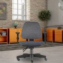 Ver imagem 2 de Cadeira de Escritório Giratória Executiva Ergonômica Sky Linho Chumbo - Lyam Decor