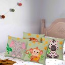 Ver imagem 7 de 4 Kit Capas Almofadas Aventura na Selva 45x45 Id Decor