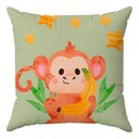 Ver imagem 4 de 4 Kit Capas Almofadas Aventura na Selva 45x45 Id Decor