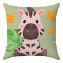 Ver imagem 5 de 4 Kit Capas Almofadas Aventura na Selva 45x45 Id Decor