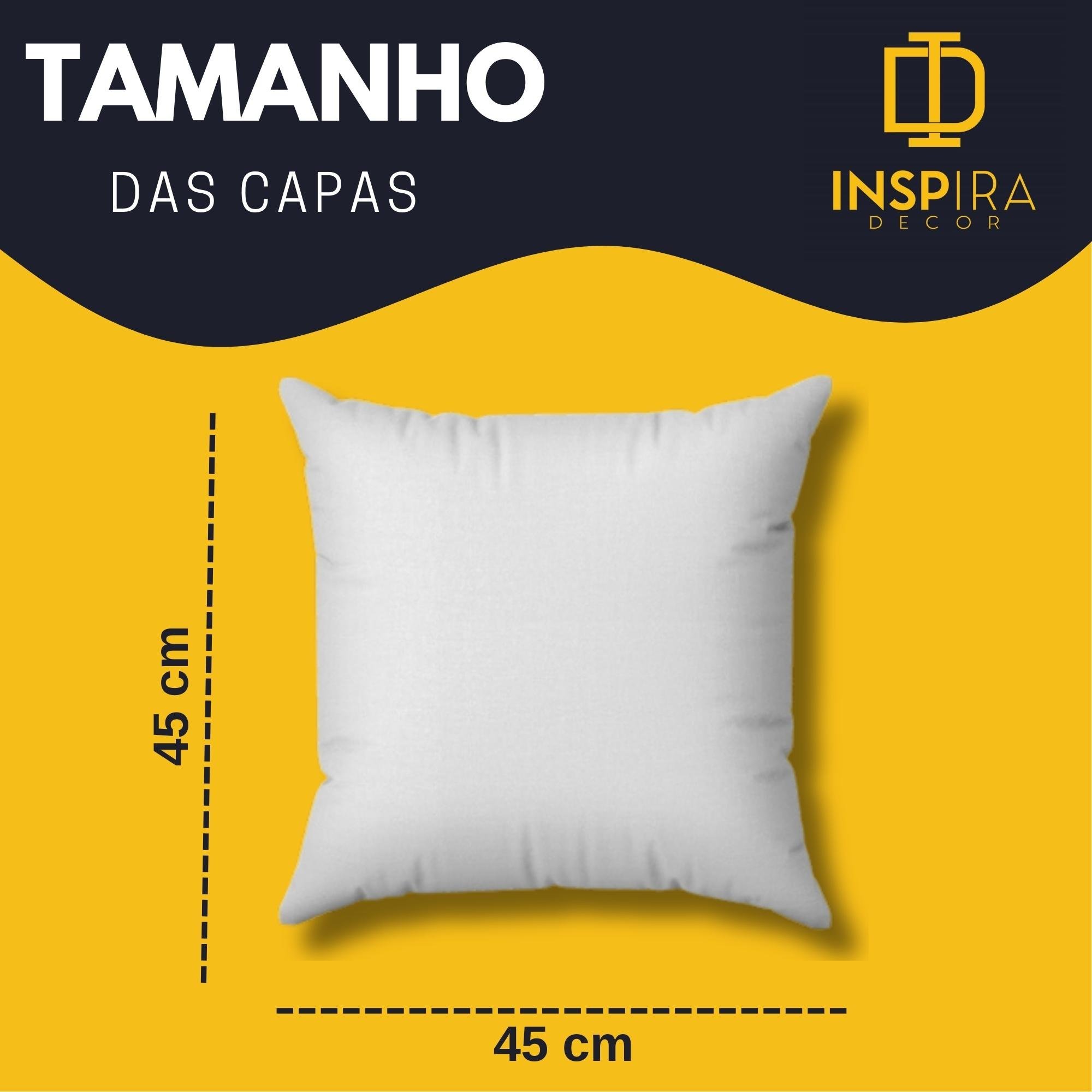 4 Kit Capas Almofadas Aventura na Selva 45x45 Id Decor - 8