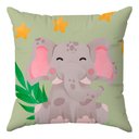 Ver imagem 2 de 4 Kit Capas Almofadas Aventura na Selva 45x45 Id Decor