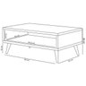 Mesa De Centro Decorativa Ágata Nature Off White Pés Palito - Lyam Decor - 3