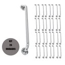 Ver imagem 1 de Alça de Apoio 60cm Acessibilidade Kit 28 Unidades Inox