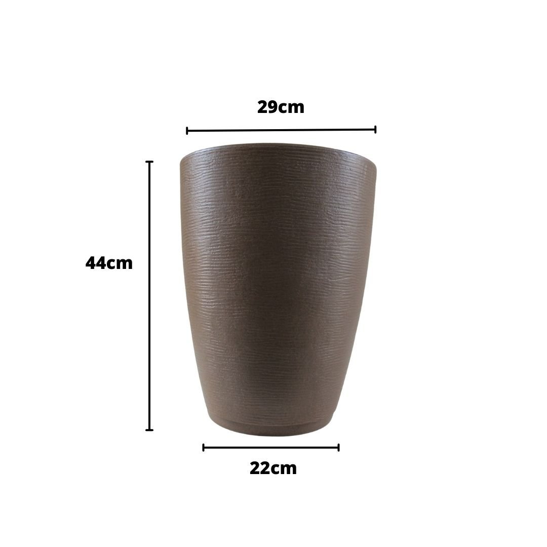 Vasos Estilo Vietnamita para Plantas Polietileno Casa Jardim Varanda Decoração Ambientes Luxo Modern - 3