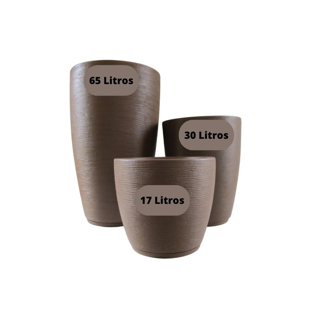 Vasos Estilo Vietnamita para Plantas Polietileno Casa Jardim Varanda Decoração Ambientes Luxo Modern - 7