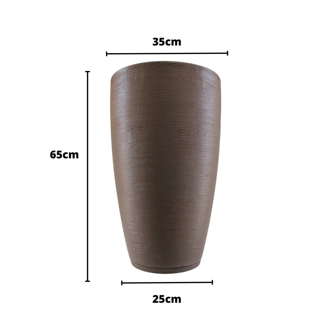 Vasos Estilo Vietnamita para Plantas Polietileno Casa Jardim Varanda Decoração Ambientes Luxo Modern - 2