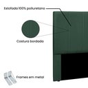 Ver imagem 3 de Cabeceira Cama Box Casal 140 Cm Arizona Veludo S04 - D'Rossi Verde