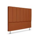 Ver imagem 1 de Cabeceira Estofada Cama Box Carla Linha Premium Cor:Terra Cota;Tamanho:Queen 160 cm