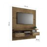 Painel para TV até 55 Polegadas 2 Gavetas Talismã Valdemóveis - 6