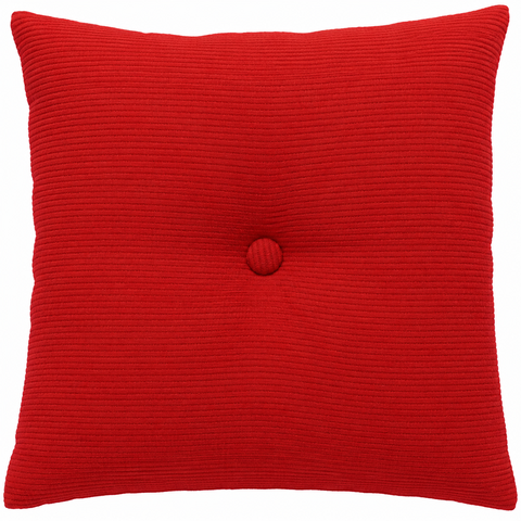 Almofadas com Botão para Sofás e Camas Decorativas un. Diversas Cores Macias:Vermelho