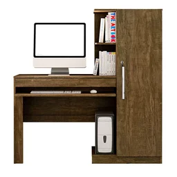 Mesa para Computador Escrivaninha com Armário Valdemóveis - 3