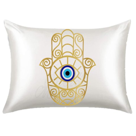 Fronha para Travesseiro Cetim Olho Grego M02