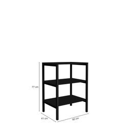 Estante Multiuso Slim Preto Cozinha Compacto - 2