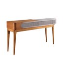 Ver imagem 2 de Aparador Madeira Maciça Tauari com 2 Gavetas e MDF  100% Revestido com Lâmina Natural Távoli Decor