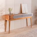 Ver imagem 1 de Aparador Madeira Maciça Tauari com 2 Gavetas e MDF  100% Revestido com Lâmina Natural Távoli Decor