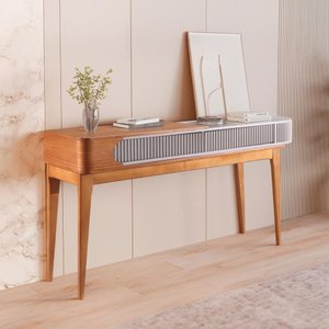 Aparador Lagun - Madeira Maciça e Mdf 1,60m com 2 Gavetas - Távoli Decor