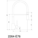 Ver imagem 2 de Misturador Monocomando Gourmet para Cozinha 2264-E76 Eternit