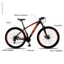 Ver imagem 4 de Bicicleta Xlt Aro 29 Quadro 19 Suspensão 21 Marchas Freio a Disco Alumínio Preto Laranja - Ksw