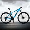 Bicicleta XLT Aro 29 Quadro 21 Suspensão 21 Marchas Freio a Disco Alumínio Azul Preto - KSW - 1