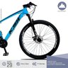 Bicicleta XLT Aro 29 Quadro 21 Suspensão 21 Marchas Freio a Disco Alumínio Azul Preto - KSW - 2