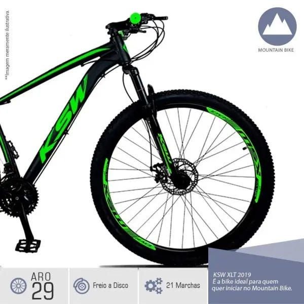 Bicicleta Xlt Aro 29 Quadro 21 Suspensão 21 Marchas Freio a Disco