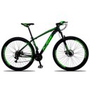 Ver imagem 1 de Bicicleta Xlt Aro 29 Quadro 21 Suspensão 21 Marchas Freio a Disco Alumínio Preto Verde - Ksw