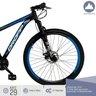 Bicicleta Aro 29 Quadro 15 Freio a Disco Mecânico 21 Marchas Alumínio Preto Azul - Dropp - 3