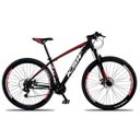 Ver imagem 1 de Bicicleta Xlt Aro 29 Quadro 21 Suspensão 21 Marchas Freio a Disco Alumínio Preto Vermelho - Ksw
