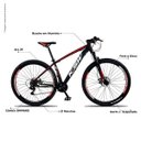 Ver imagem 4 de Bicicleta Xlt Aro 29 Quadro 21 Suspensão 21 Marchas Freio a Disco Alumínio Preto Vermelho - Ksw