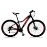 Bicicleta Feminina Sunny Aro 29 Quadro 17 Suspensão 21v Freio a Disco Alumínio Preto Rosa - KSW - 1