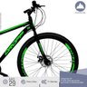 Bicicleta Aro 29 Quadro 17 Freio a Disco Mecânico 21 Marchas Aço Preto Verde - Dropp - 3