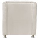 Ver imagem 4 de Poltrona Decorativa Tillak Tilla em Suede para Sala de Estar, Consultório e Recepção - Bege