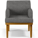Ver imagem 7 de Kit 2 Poltronas Decorativas para Beatriz Linho Cinza Escuro - Lyam Decor