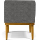 Ver imagem 2 de Kit 2 Poltronas Decorativas para Beatriz Linho Cinza Escuro - Lyam Decor