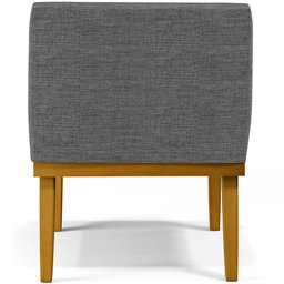 Kit 2 Poltronas Decorativas para Beatriz Linho Cinza Escuro - Lyam Decor - 2 Kit 2 Poltronas Decorativas para Beatriz Linho Cinza Escuro - Lyam Decor - 2