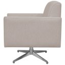 Ver imagem 4 de Poltrona Decorativa com Base Giratória Para Sala de Estar Helô Linho Bege - Lyam Decor