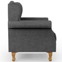 Ver imagem 7 de Kit 2 Poltronas Decorativas para Yara Linho Cinza Escuro - Lyam Decor