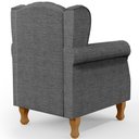 Ver mais imagens de Kit 2 Poltronas Decorativas para Yara Linho Cinza Escuro - Lyam Decor