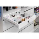 Ver imagem 3 de Guarda Roupa Casal 100% Mdf California Porta Correr com Espelho 7 Gavetas Canela Off White Carmolar